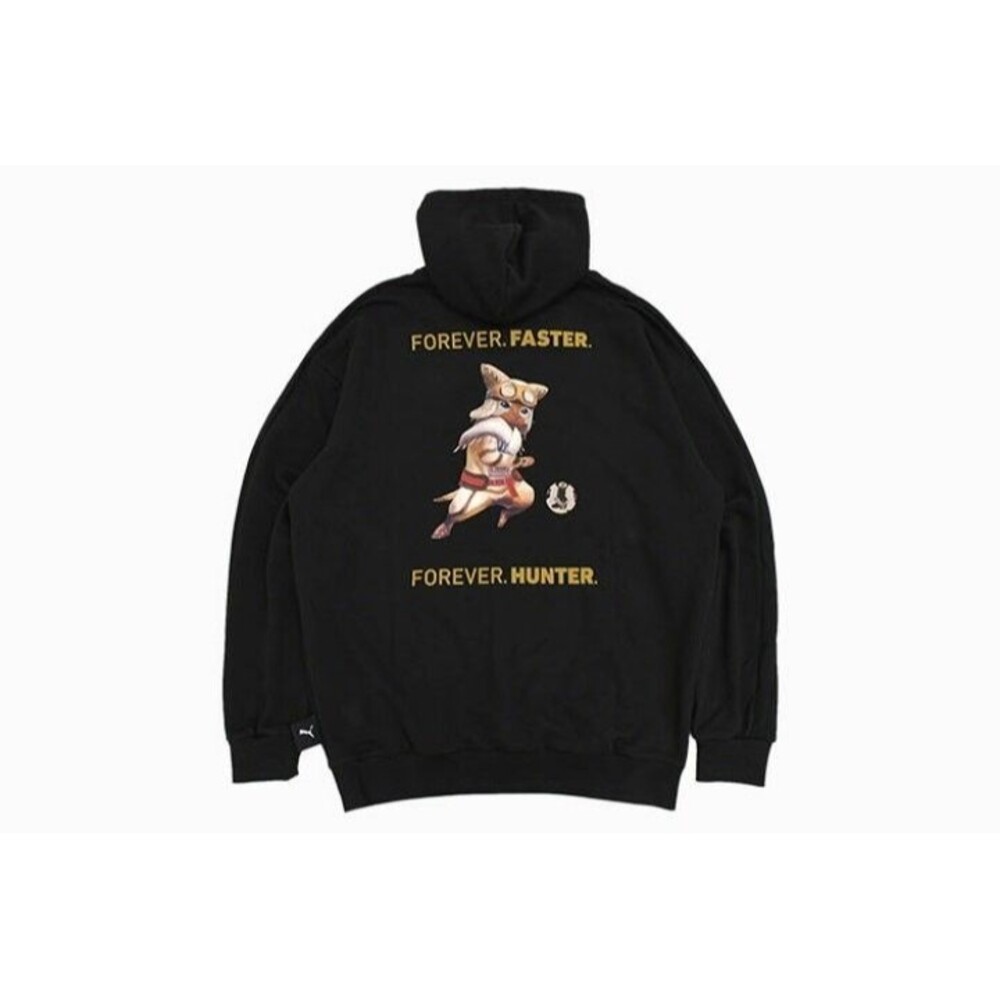 PUMA x MONSTER HUNTER 20th Unisex Hoodie Collaboration Black L Size NWT
